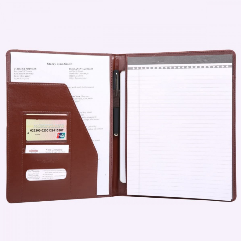PU Leather Folders Customized